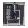 Échafaudage de bricolage en aluminium 3 hauteurs de travail Assemblage sans outil simplifié