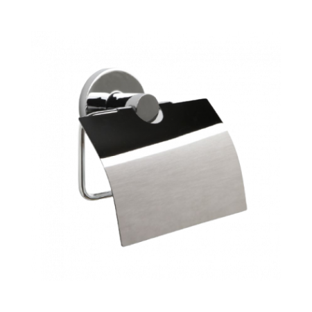 Porte-rouleau Martins avec couvercle et en acier inoxydable.