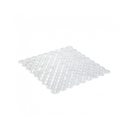 Tapis de bain antidérapant Zirket. Motif simple et couleur transparente.