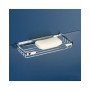 Panier rectangulaire parfait pour le savon. Fabriqué en acier inoxydable.