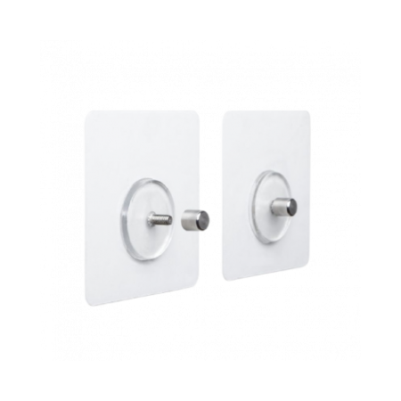 Kit de fixation murale transparent sans trous. Supporte un poids allant jusqu’à 5 kg