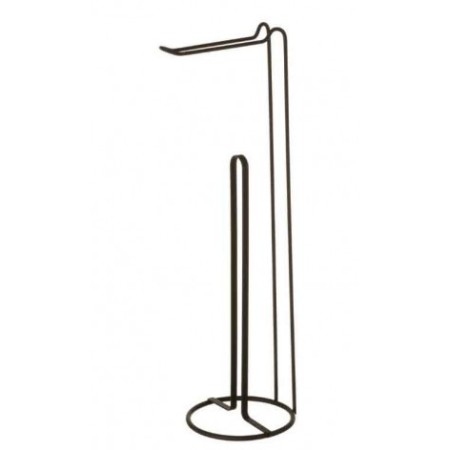 PORTE-ROULEAU NOIR MONTÉ SUR PIED