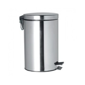 Poubelle en acier inoxydable 3 L  Seau à ordures rond en acier inoxydable d’une capacité de 3 litres