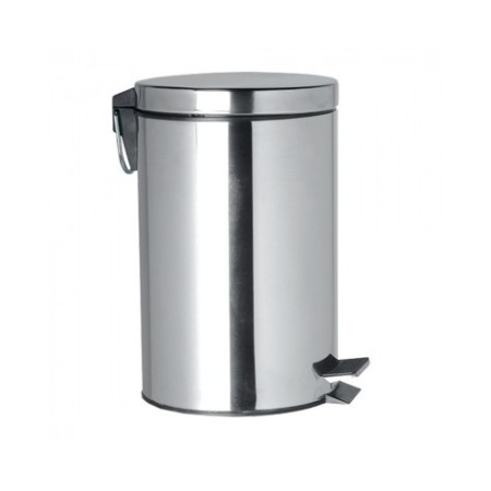Poubelle en acier inoxydable 3 L  Seau à ordures rond en acier inoxydable d’une capacité de 3 litres