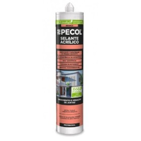 Mastic acrylique blanc 280 ml.  Fonctionnalités:  . Ne s’exécute pas pendant l’application .