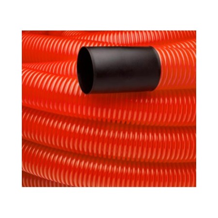 WW Ø 63MM ROUGE ONDULÉ 50MT (DOUBLE PAROI)