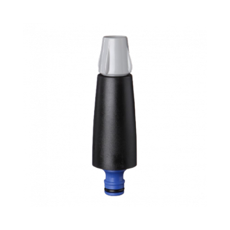 Gicleur d'arrosage avec connexion rapide et débit réglable. Dimensions : Compression : 35 mm Largeur : 35 m Hmauteur : 125 mm