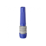 Gicleur d'arrosage avec connexion pour tuyaux de ½" (12,5 mm) et ?" (15 mm). Débit ajustable.