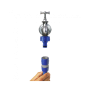 Raccord rapide pour tuyau de diamètre 12,5 mm et 15 mm.  Dimensions : Longueur : 37 mm Largeur : 37 mm Hauteur : 67 mm