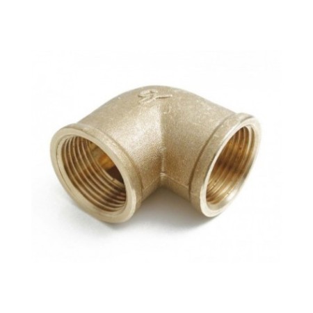 GENOU SIMPLE LAITON 3/4" FEMELLE - FEMELLE