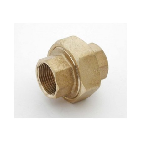 JONCTION EN LAITON 3/4" FEMELLE - FEMELLE