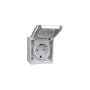 SORTIE EFAPEL SCHUKO AVEC OBTURATEUR GRIS