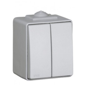 EFAPEL INTERRUPTEUR D’ÉCHELLE DOUBLE GRIS