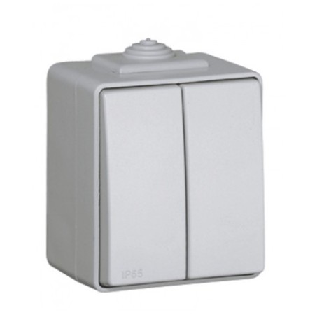 EFAPEL INTERRUPTEUR D’ÉCHELLE DOUBLE GRIS