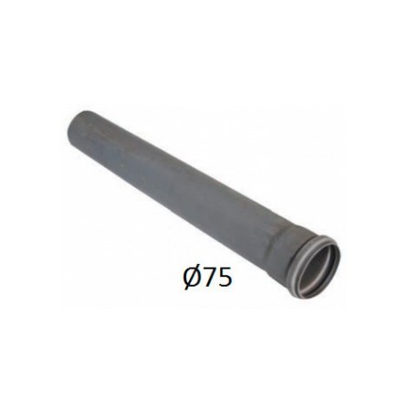 TUBE PVC 75 DIN 3 MT 4KG