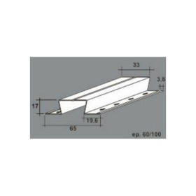 MAESTRA/OMEGA GOUTTIÈRE 82X3,00MT