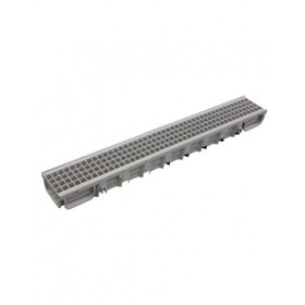 CANIVEAU PP GRIS AVEC RÉSEAU 100X13X7.5 B 125