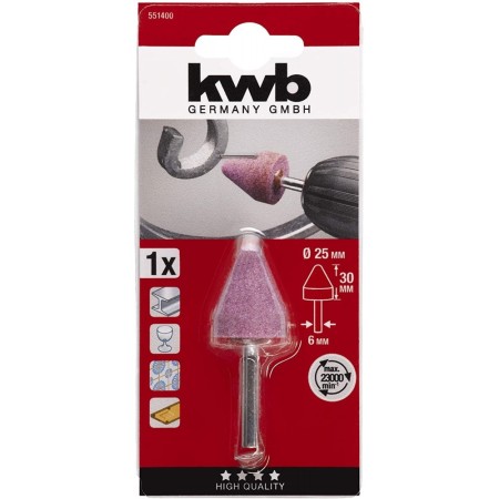 KWB POINTE ABRAS.CER.REDON.25X32MM