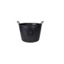 SEAU EN PLASTIQUE NOIR RUBIS NO.3 (40 L.) ROBUSTE