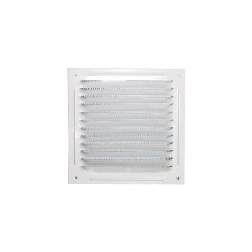 GRILLE ALUMINIUM BLANCHE 15X15.MOUSTIQUAIRE