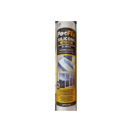 PECFIX ACÉTATE DE SILICONE SPÉCIAL BLANC 9003 300ML