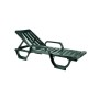 CHAISE PISCINE MALIBU VERT ET BLANCHE