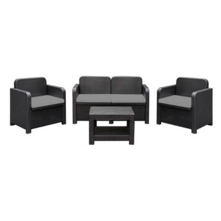 SET JARDIN RELAX ANTHRACITE 129*61CM