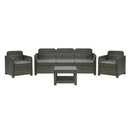 SET JARDIN RELAX ANTHRACITE 187*61CM