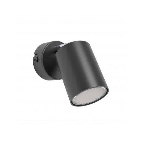 Plafonnier Eglo Reciso-E 74006, de 6 cm de diamètre, idéal pour l’intérieur. Fabriquée en noir et en acier durable