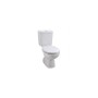 Pack composé de toilettes, kit de fixation, réservoir avec mécanisme et couvercle de toilettes.